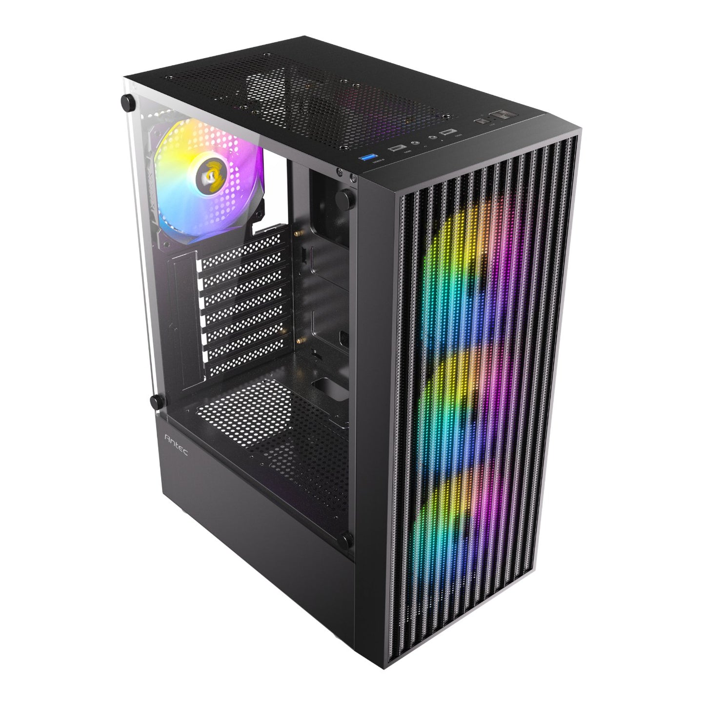Antec AX27 RGB ELITE ATX Gaming Chassis - Black-4