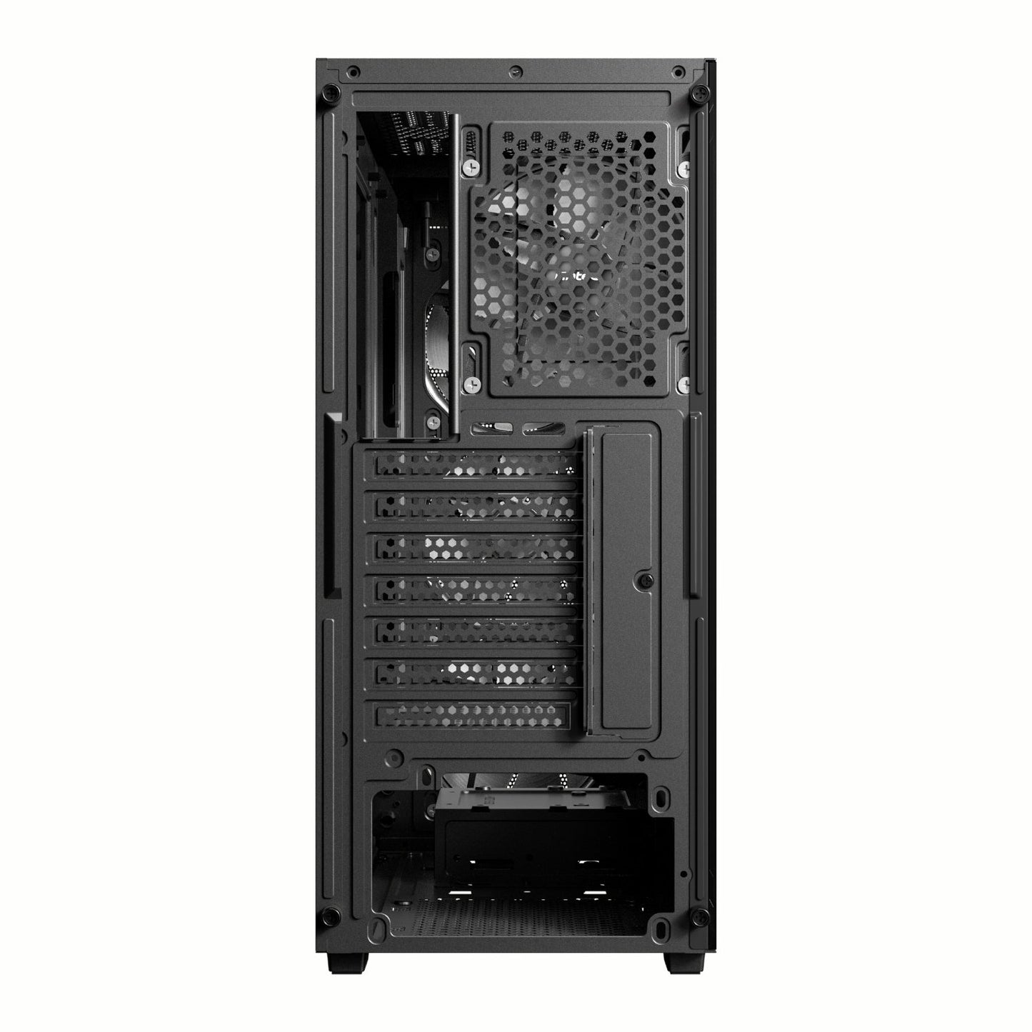 Antec AX63 Wood ARGB ATX Mid Tower Gaming Chassis - Black-4