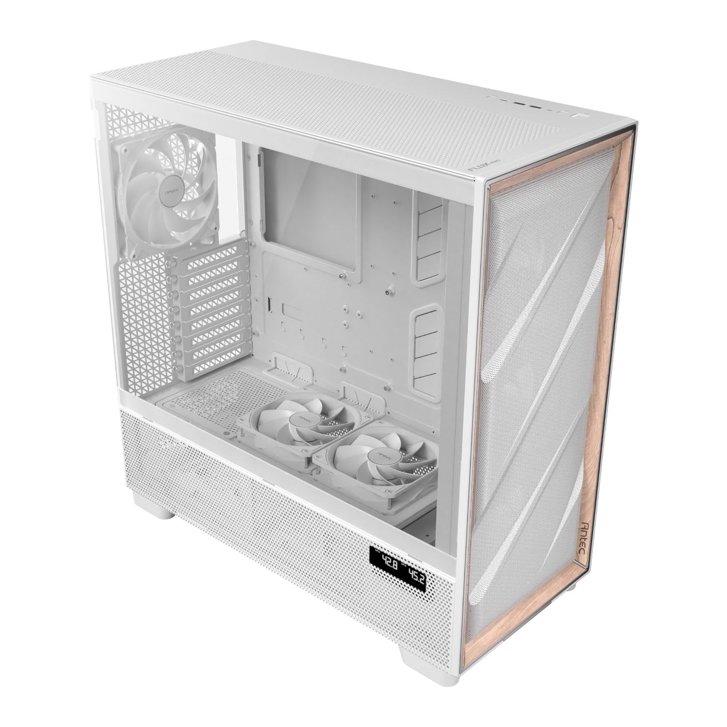 Antec FLUX PRO E-ATX Full Tower Gaming Chassis – White-4