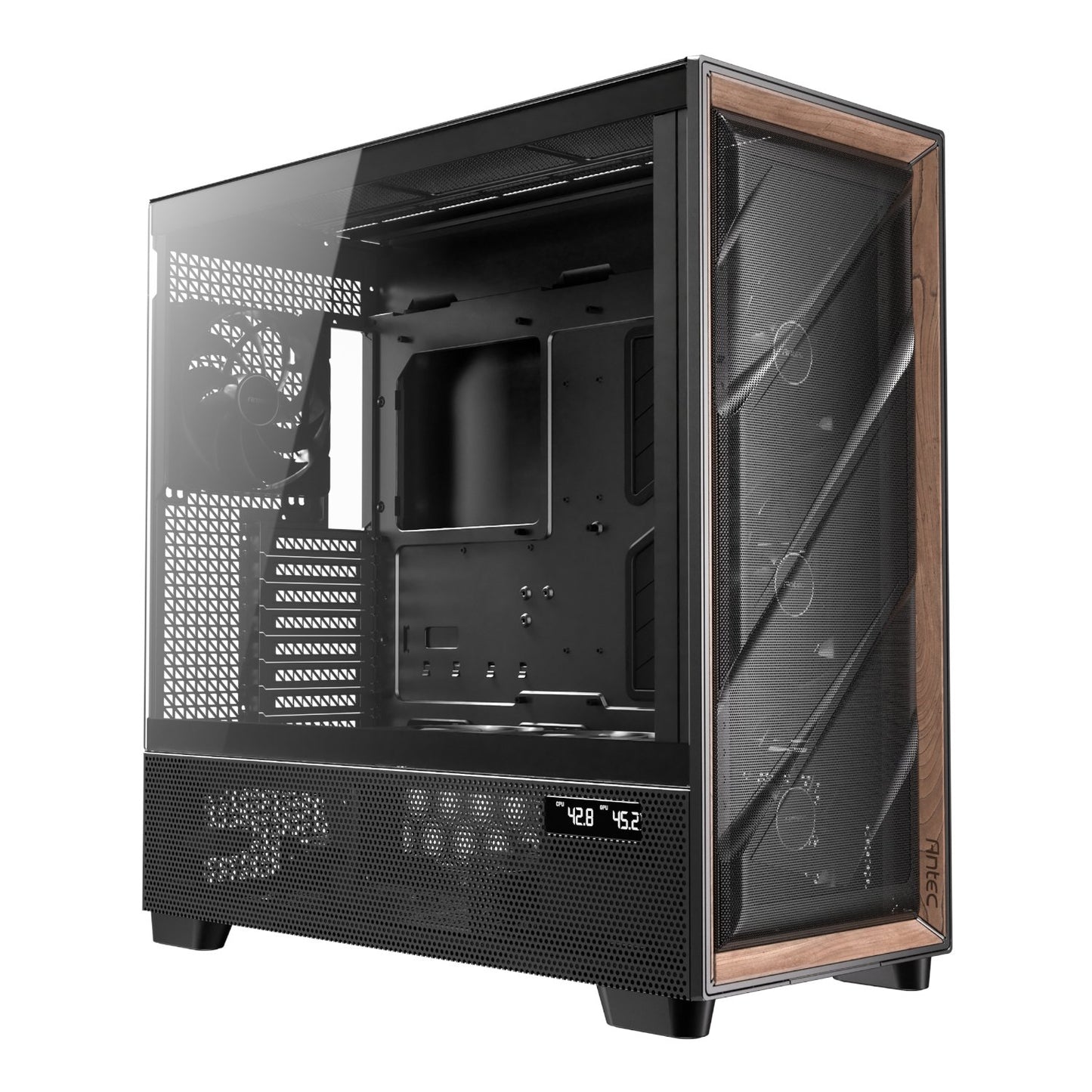 Antec FLUX PRO E-ATX Full Tower Gaming Chassis – Black-0