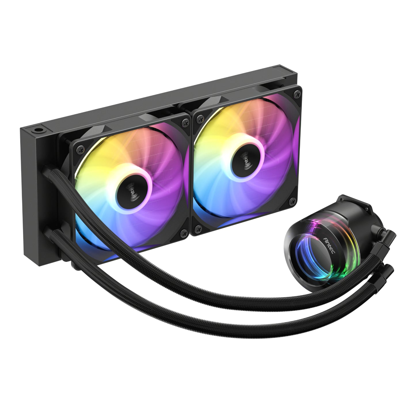Antec VORTEX LUM 240 ARGB AIO CPU Liquid Cooler – Black-2