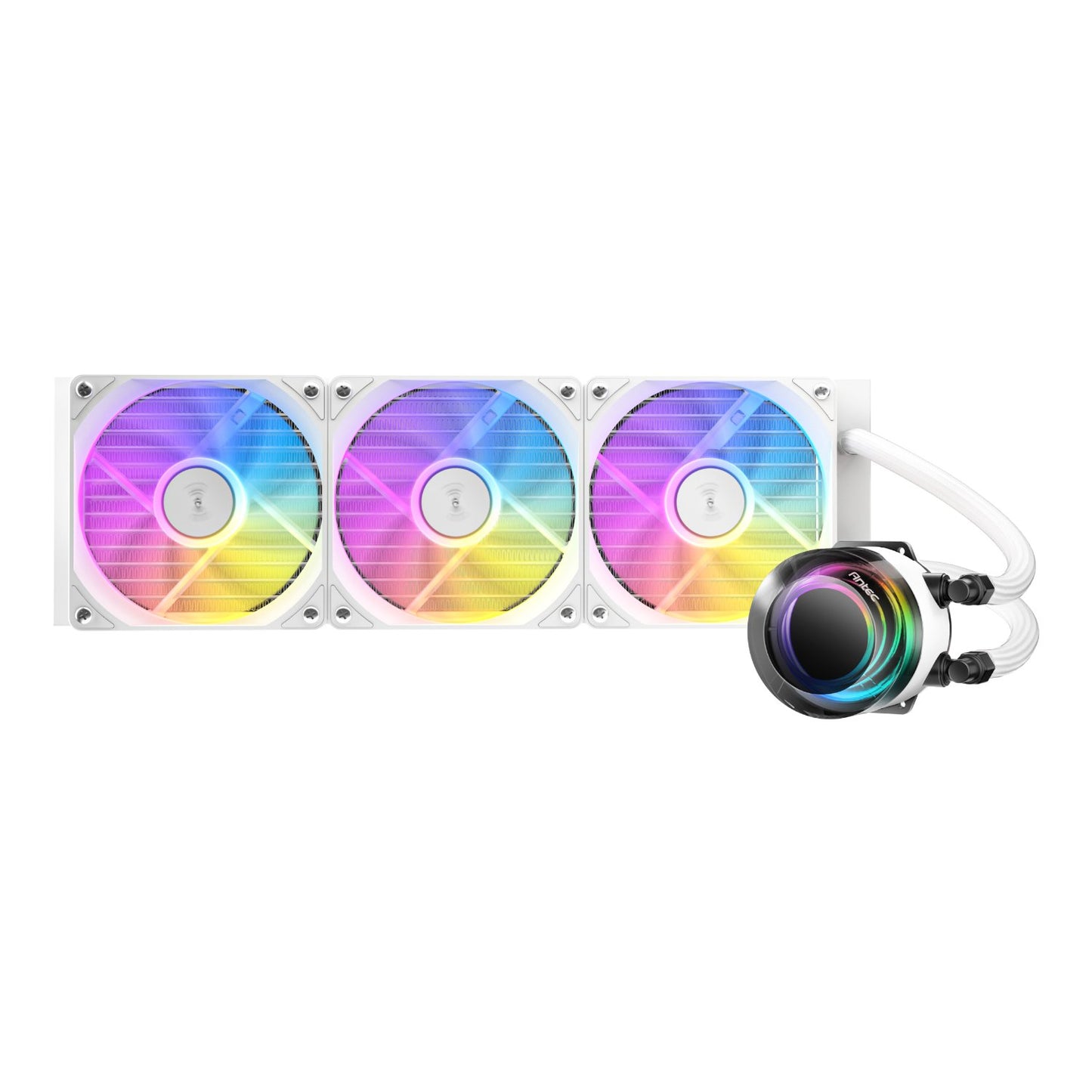 Antec VORTEX LUM 360 ARGB AIO CPU Liquid Cooler - White-1