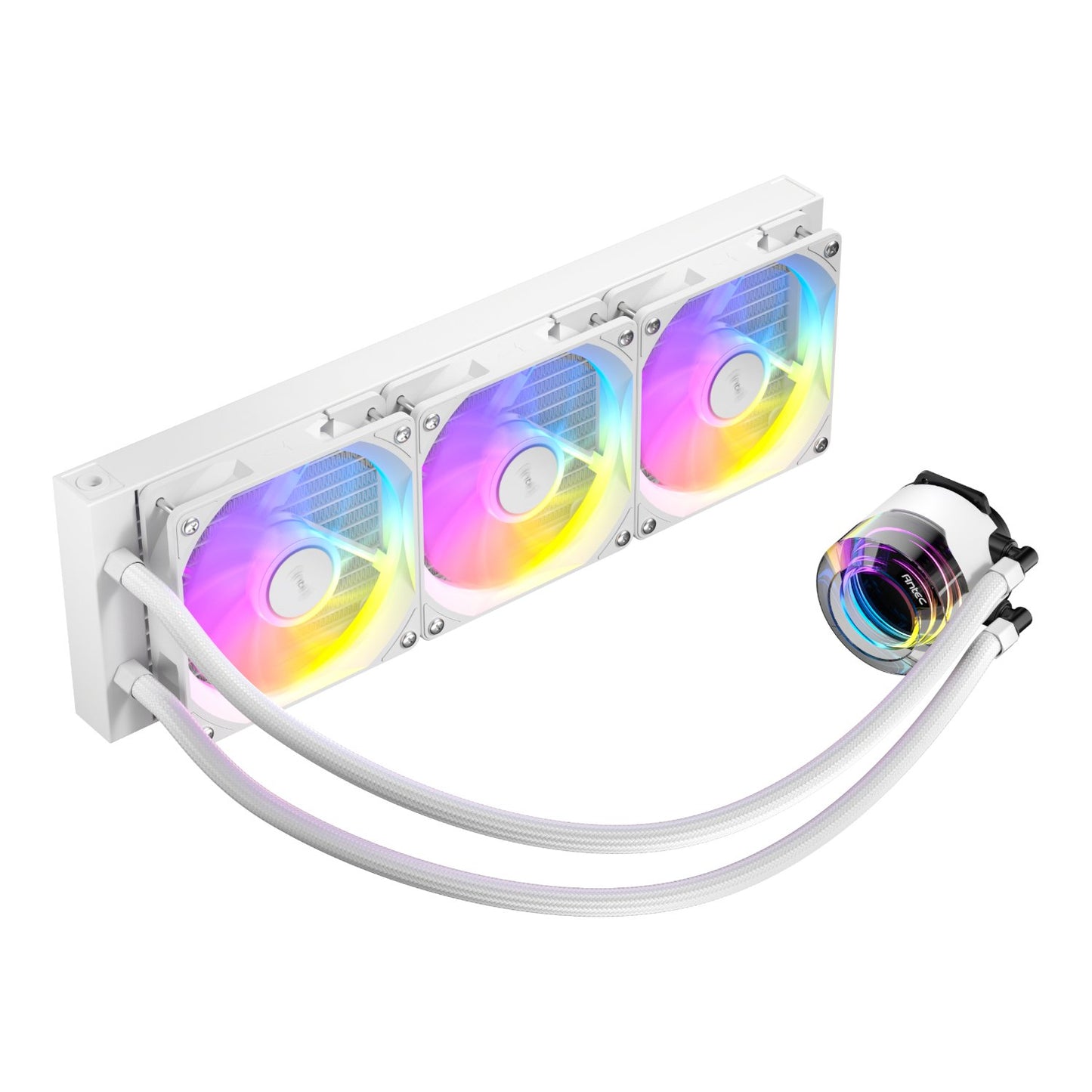 Antec VORTEX LUM 360 ARGB AIO CPU Liquid Cooler - White-2