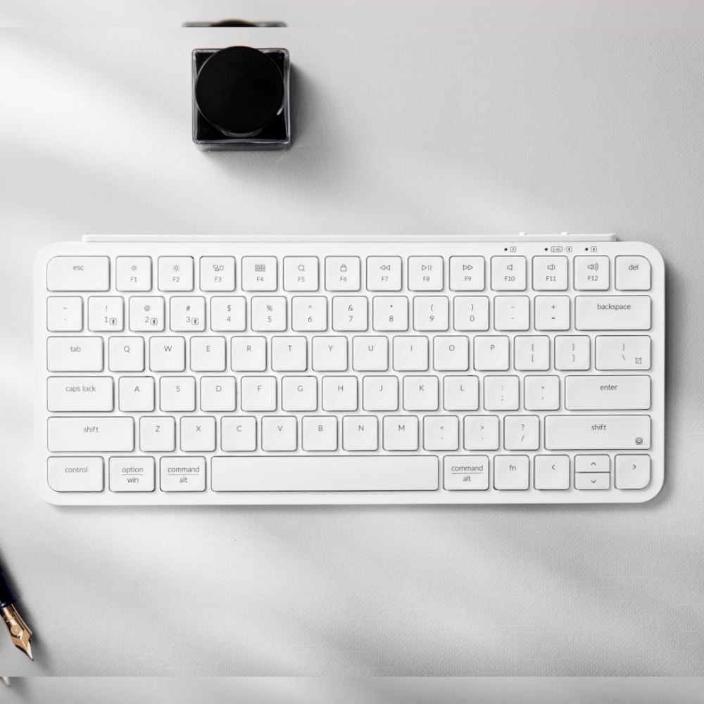 Keychron B1 Pro Ultra-Slim 75% Wireless Keyboard - Ivory White-5