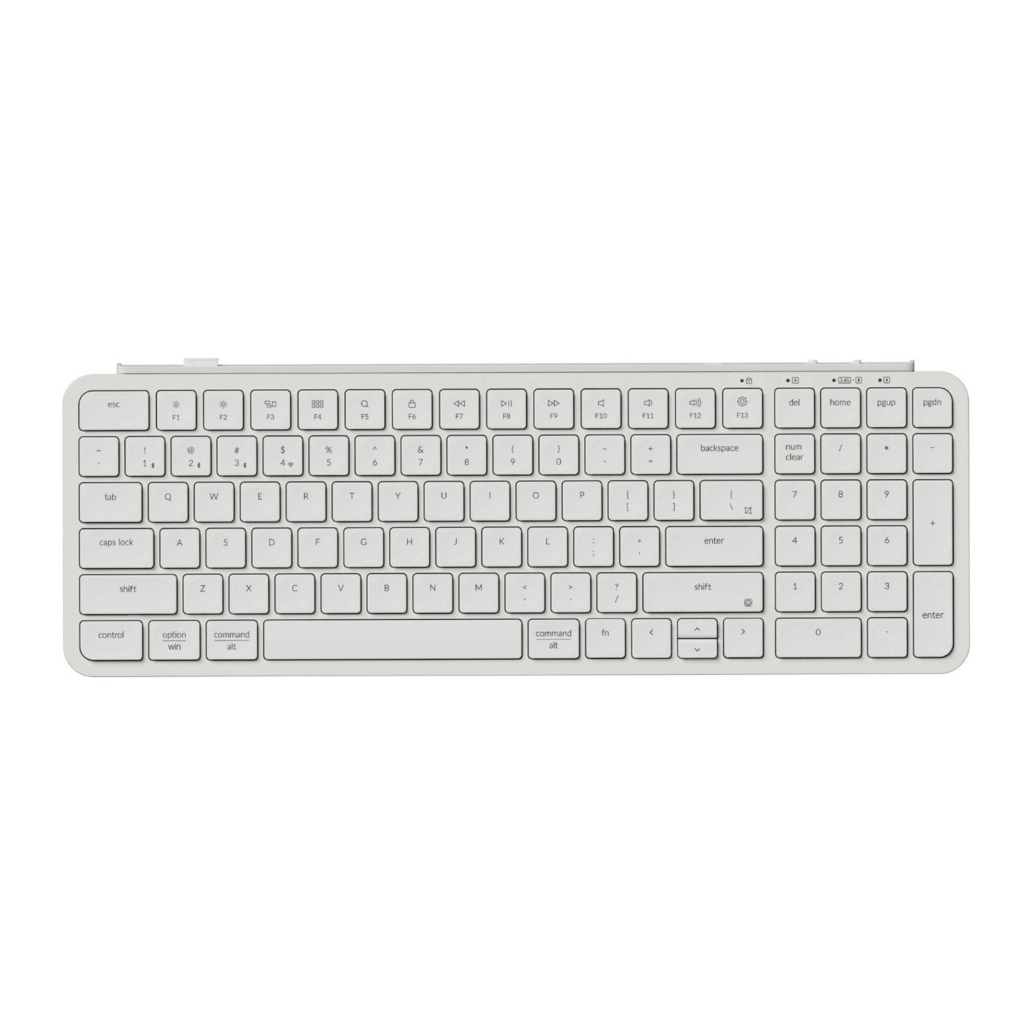 Keychron B2 Pro Ultra-Slim 96% Wireless Keyboard - Ivory White-0