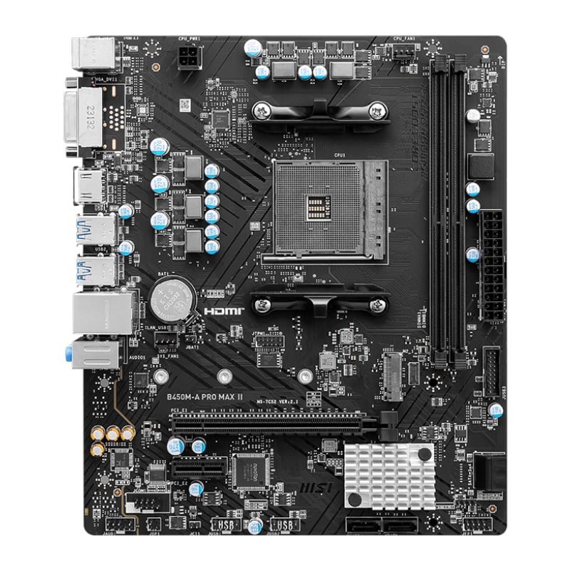 MSI B450M-APRO MAX II AMD AM4 MATX Gaming Motherboard-1