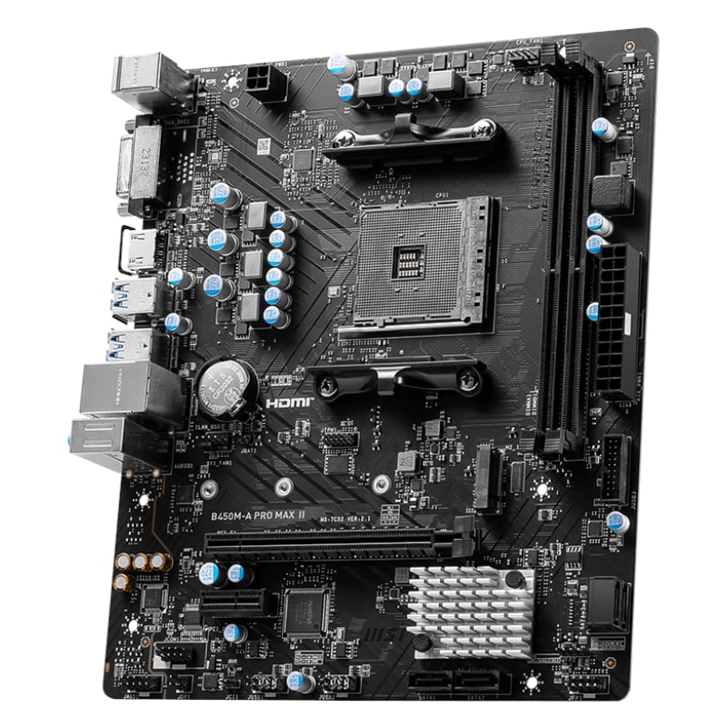 MSI B450M-APRO MAX II AMD AM4 MATX Gaming Motherboard-2