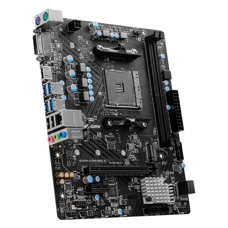 MSI B450M-APRO MAX II AMD AM4 MATX Gaming Motherboard-3