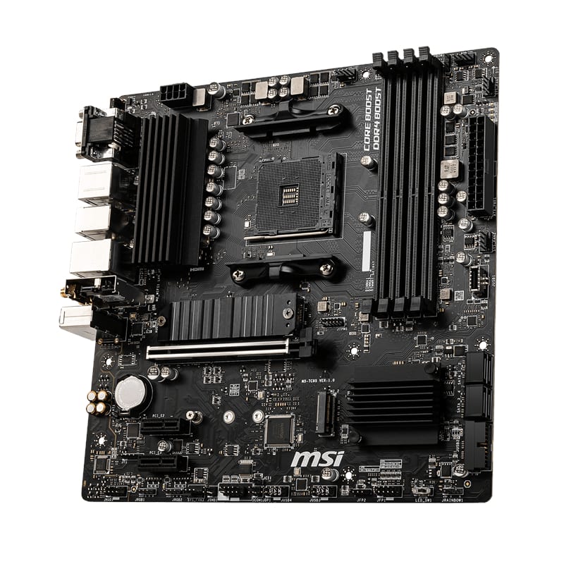 MSI B550M PRO-VDH WIFI AMD AM4 MATX Gaming Motherboard-3