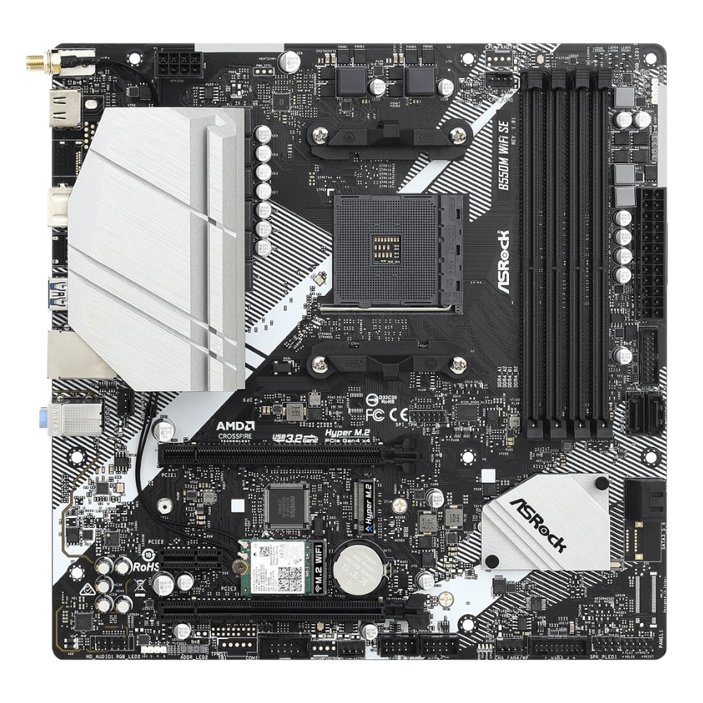 ASRock B550M Wi-Fi SE AMD AM4 m-ATX Motherboard-1