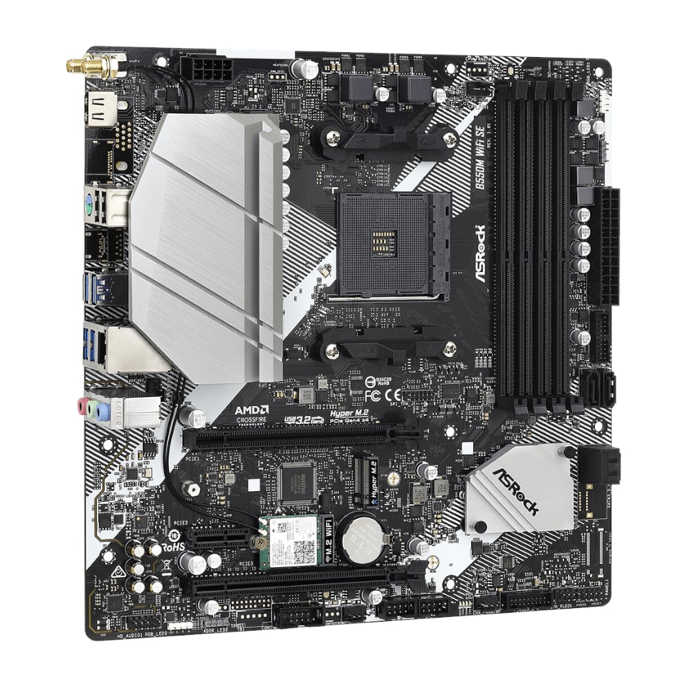 ASRock B550M Wi-Fi SE AMD AM4 m-ATX Motherboard-3