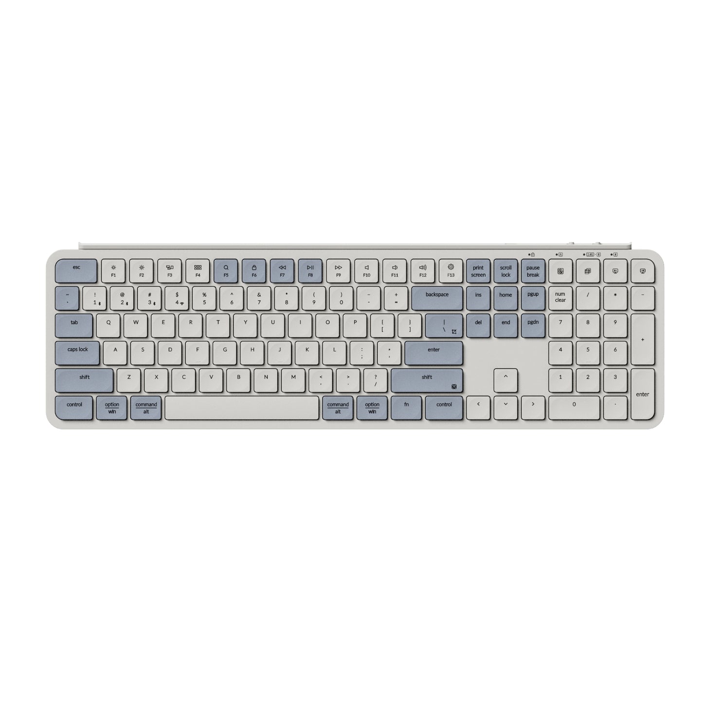 Keychron B6 Pro Ultra-Slim 100% Wireless Keyboard - Retro Blue-0