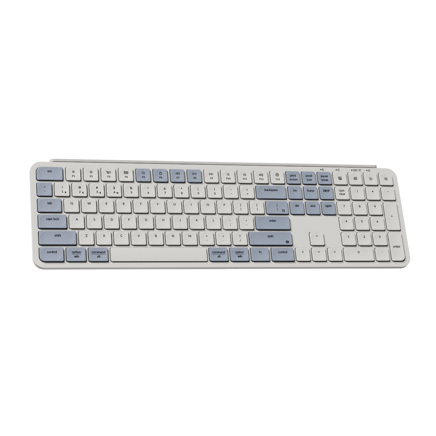 Keychron B6 Pro Ultra-Slim 100% Wireless Keyboard - Retro Blue-1
