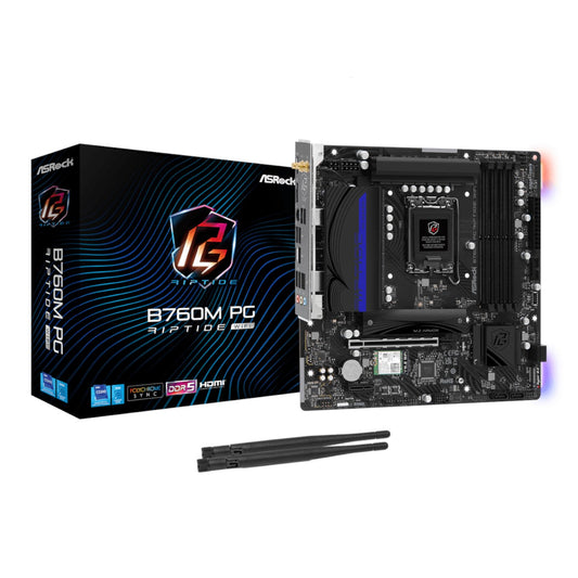 ASRock B760M PG Riptide Wi-Fi Intel LGA1700 Micro-ATX Motherboard-0