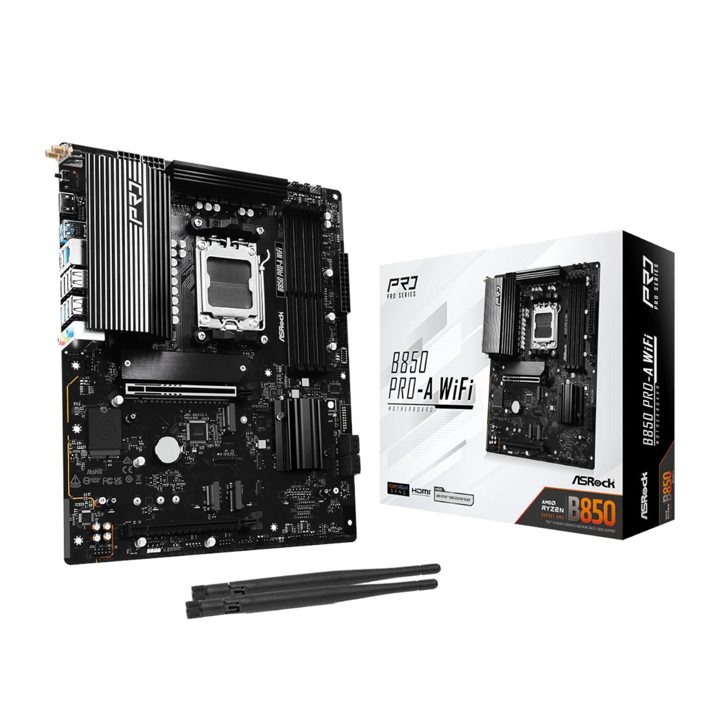 ASRock B850 Pro-A Wi-Fi AM5 ATX Motherboard-0