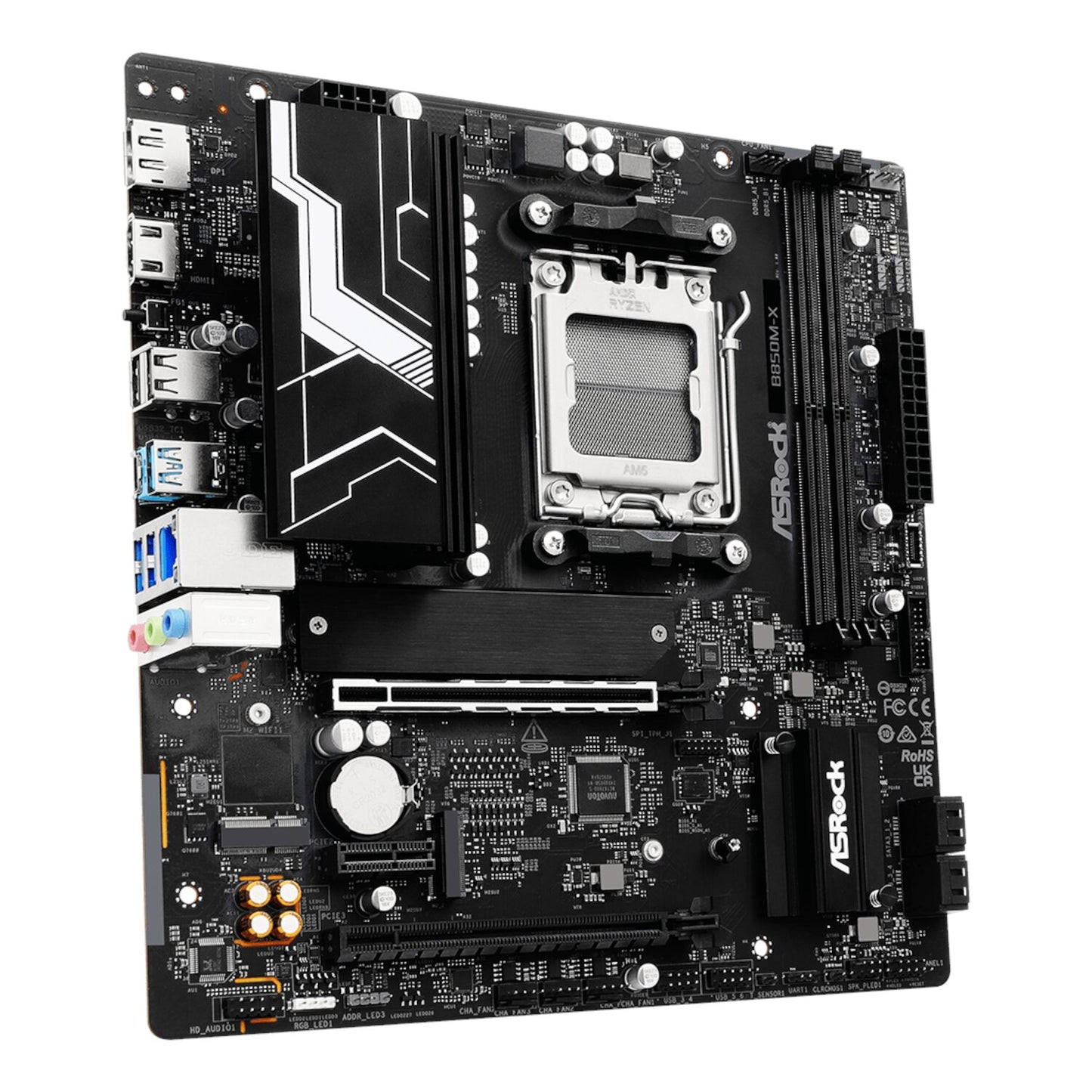 ASRock B850M-X WiFi AM5 Micro ATX Motherboard (DDR5, PCIe 5.0, Wi-Fi 6E)-2