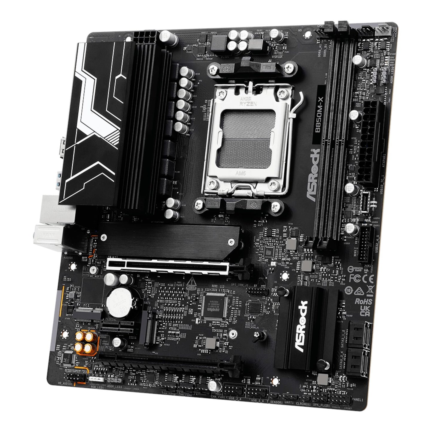 ASRock B850M-X WiFi AM5 Micro ATX Motherboard (DDR5, PCIe 5.0, Wi-Fi 6E)-4
