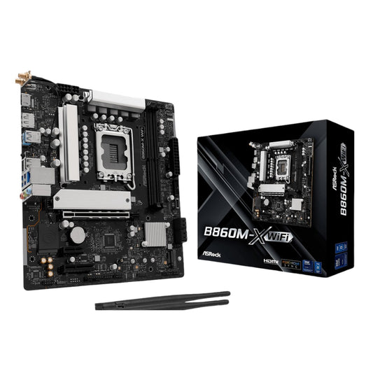 ASRock B860M-X Micro ATX DDR5 Motherboard (PCIe 5 and Wi-Fi 6E)-0