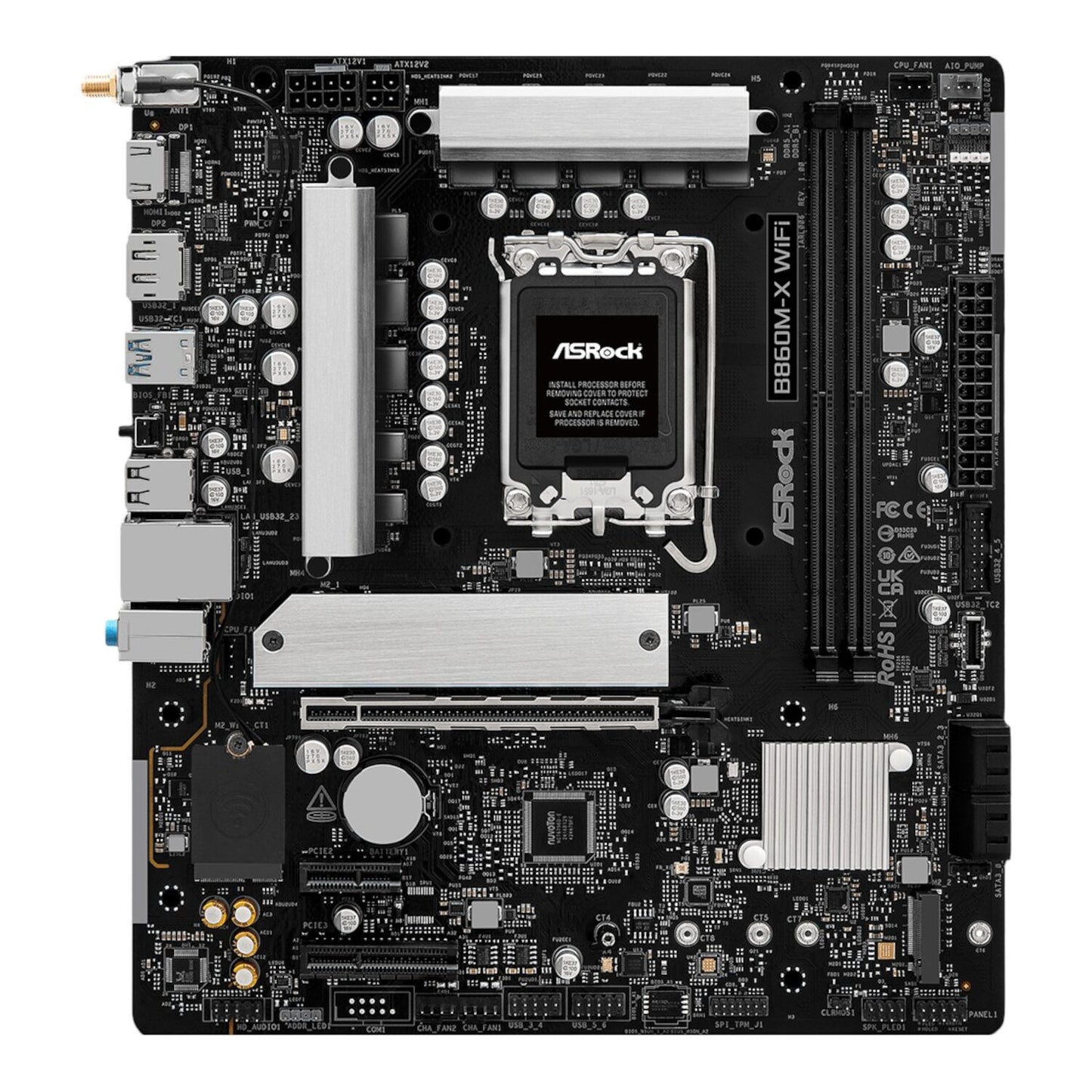 ASRock B860M-X Micro ATX DDR5 Motherboard (PCIe 5 and Wi-Fi 6E)-1