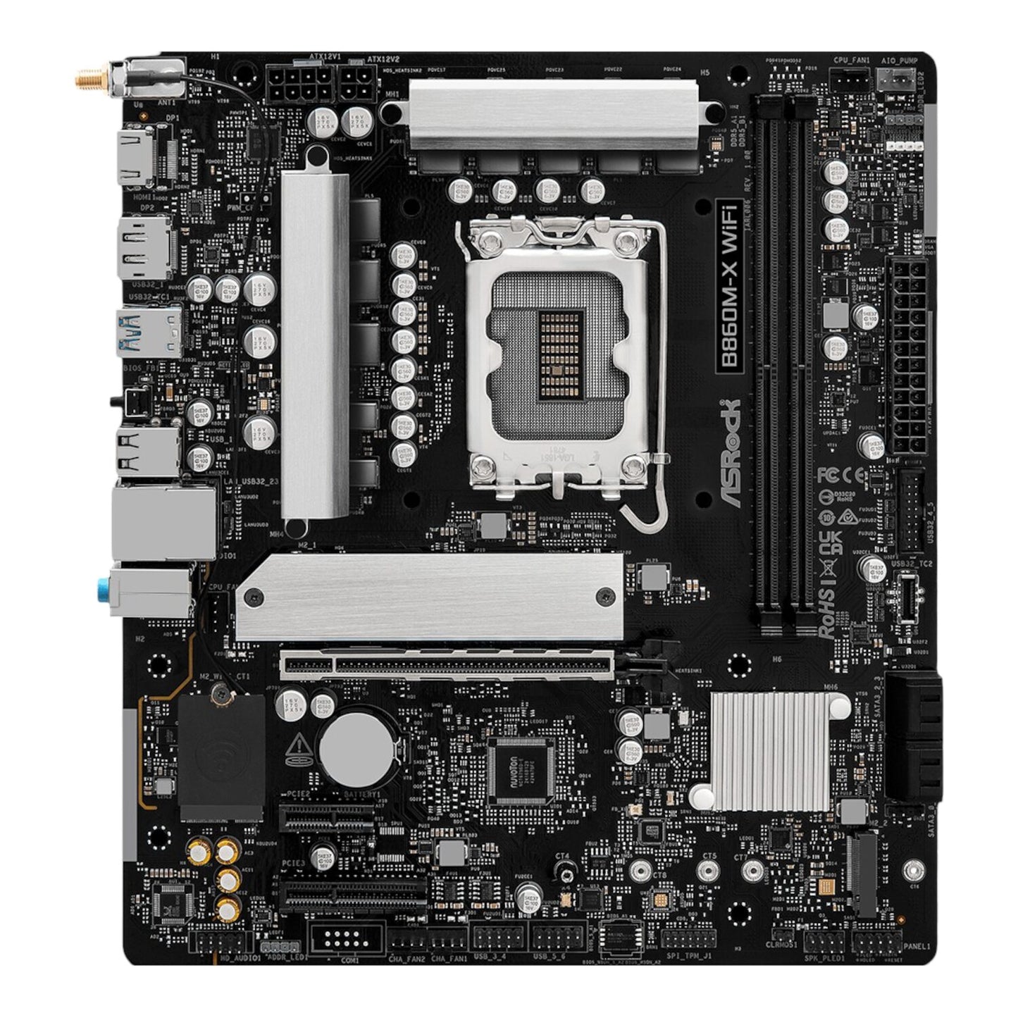ASRock B860M-X Micro ATX DDR5 Motherboard (PCIe 5 and Wi-Fi 6E)-2