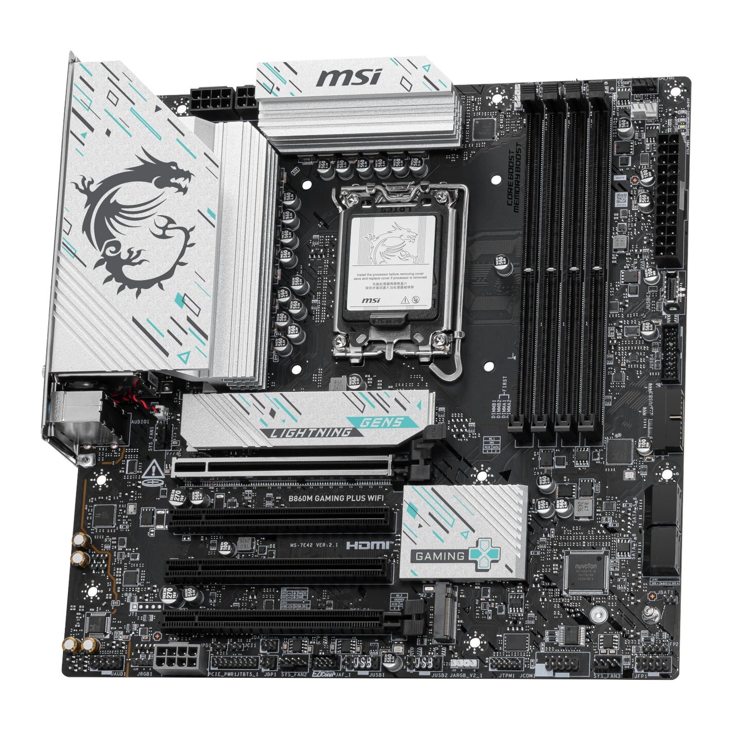 MSI B860M Gaming PLUS WIFI Intel LGA1851 DDR5 M-ATX Motherboard-3