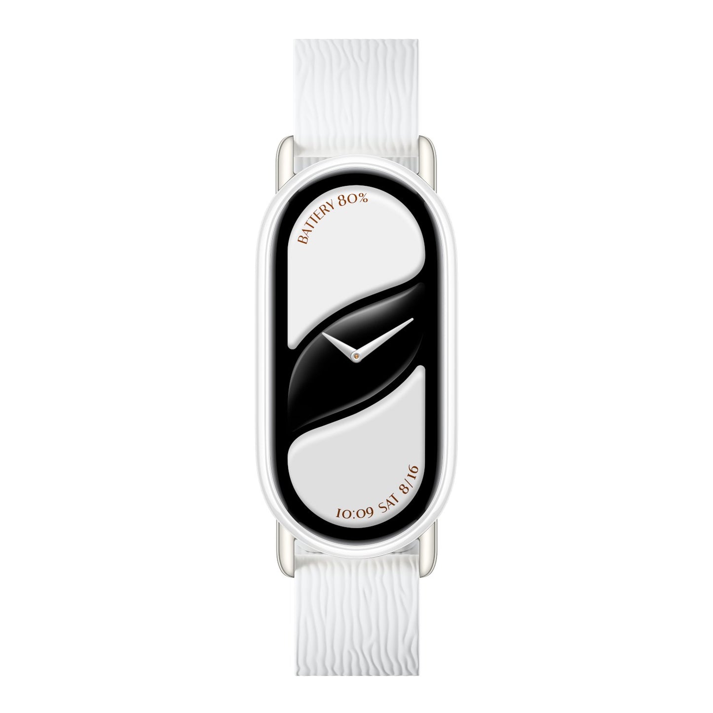 Xiaomi Smart Band 10 Magnetic Kona Leather Strap - Glacier White-0
