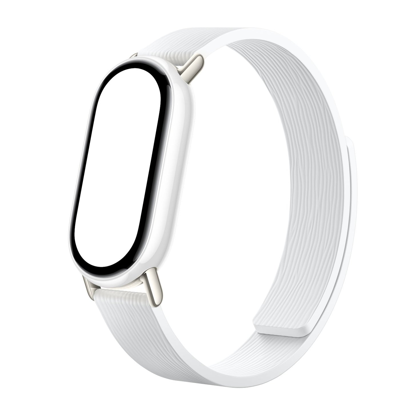 Xiaomi Smart Band 10 Magnetic Kona Leather Strap - Glacier White-1
