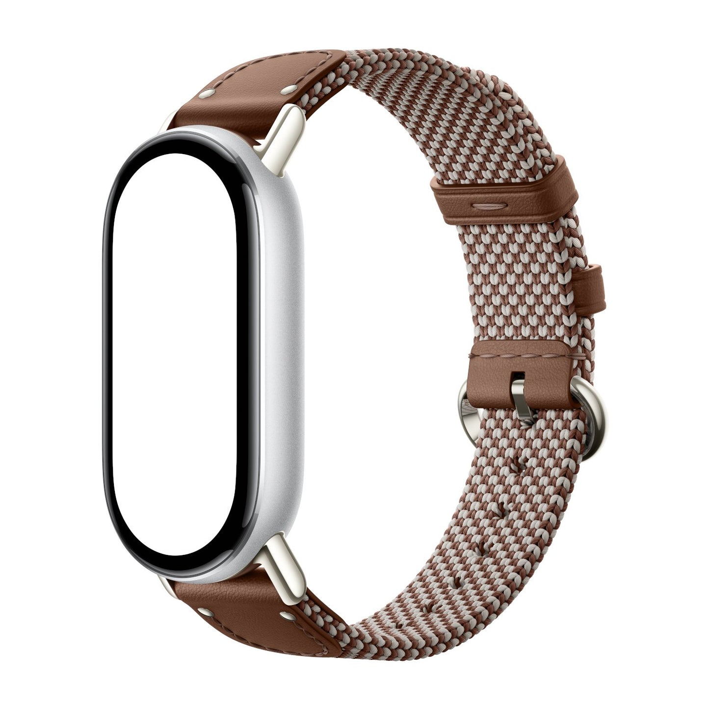 Xiaomi Smart Band 10 Knitted Silk Strap - Feather Brown-2