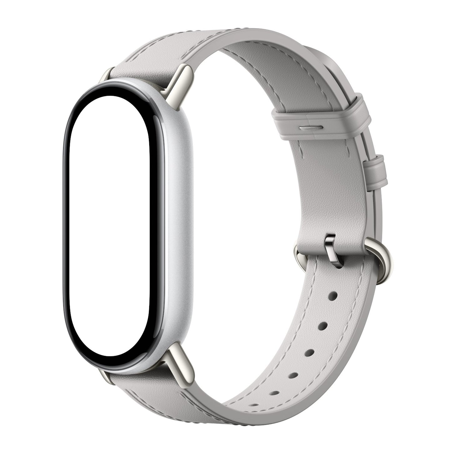 Xiaomi Smart Band 10 Leather Strap - Grey-2