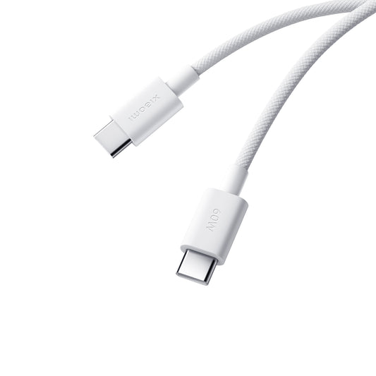 Xiaomi 3A Braided USB Type-C to USB Type-C Cable 1M - White-0