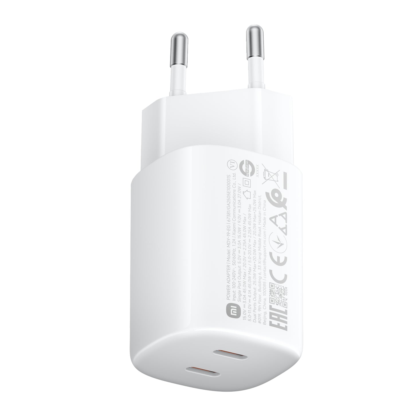 Xiaomi 45W Nano Turbo Power Adapter (2 port)-0