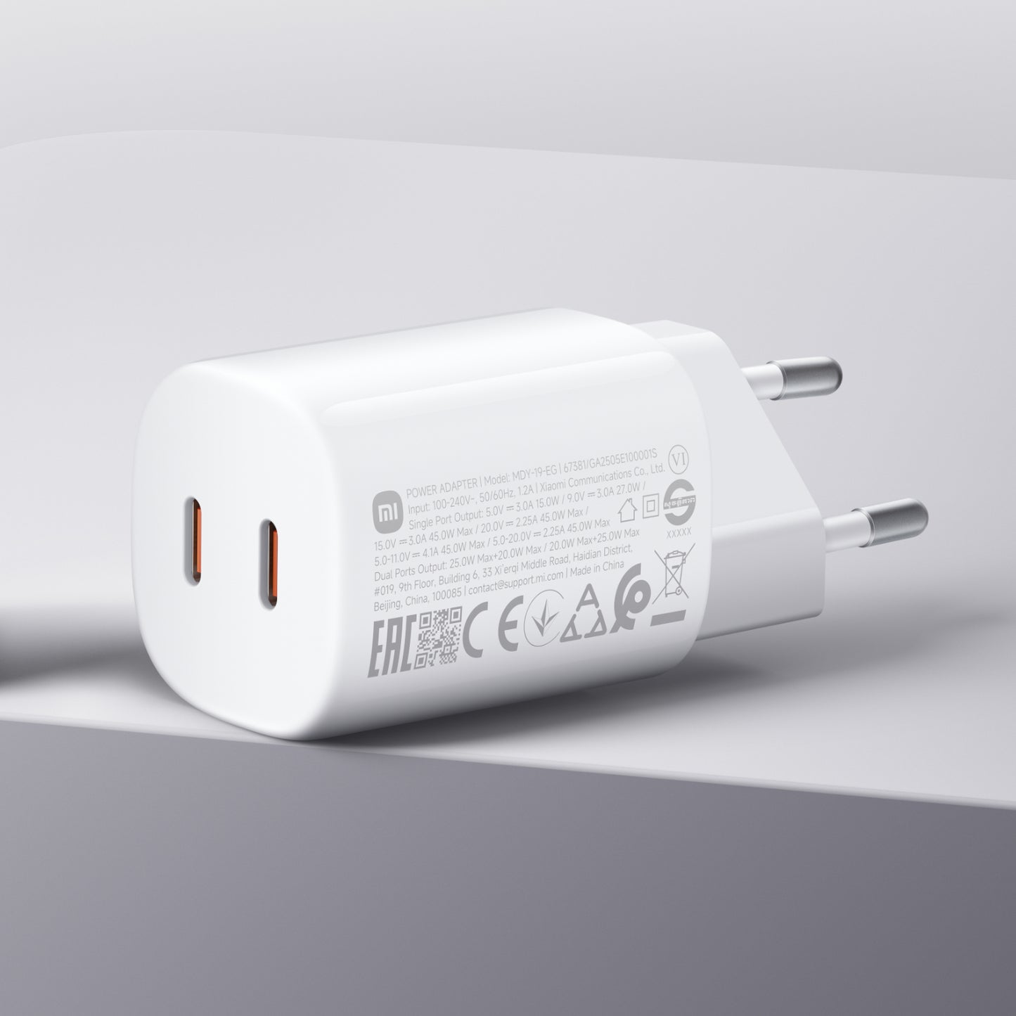 Xiaomi 45W Nano Turbo Power Adapter (2 port)-4