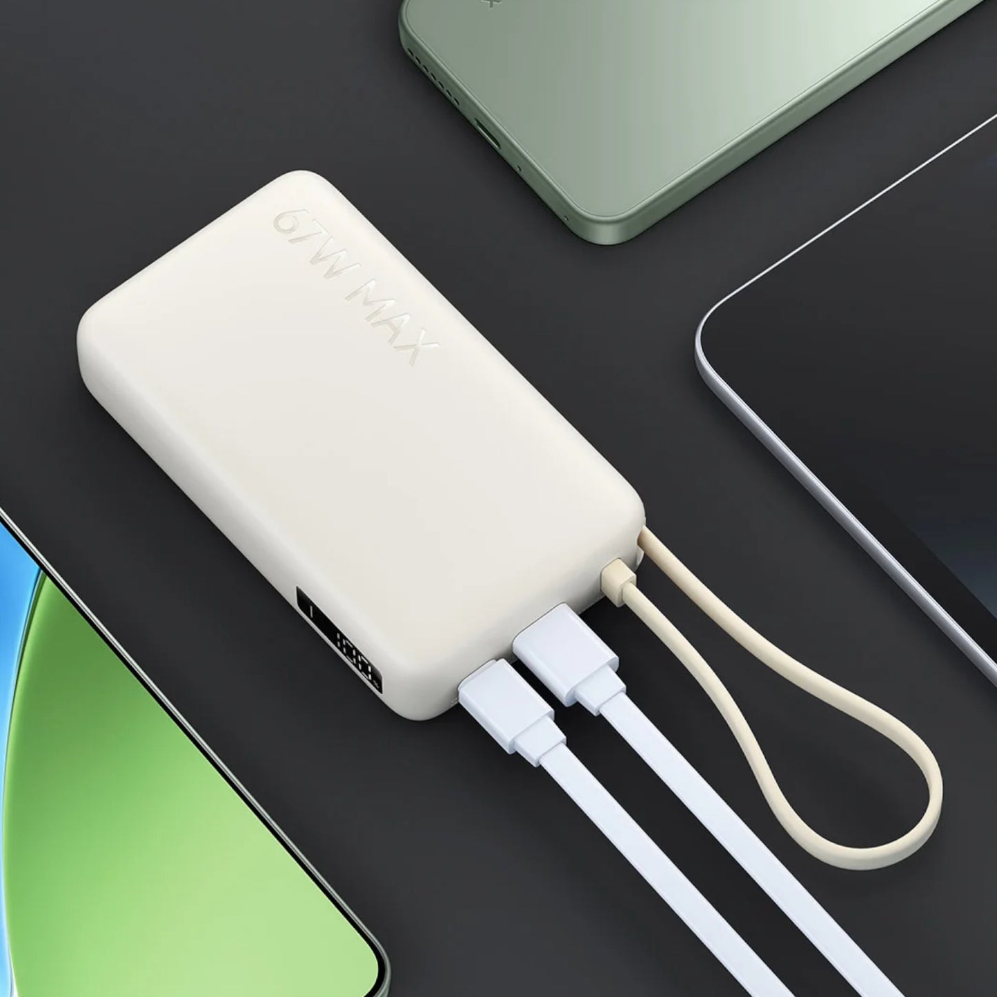 Xiaomi 67W Power Bank 10000mAh (Integrated Cable) - Tan-5