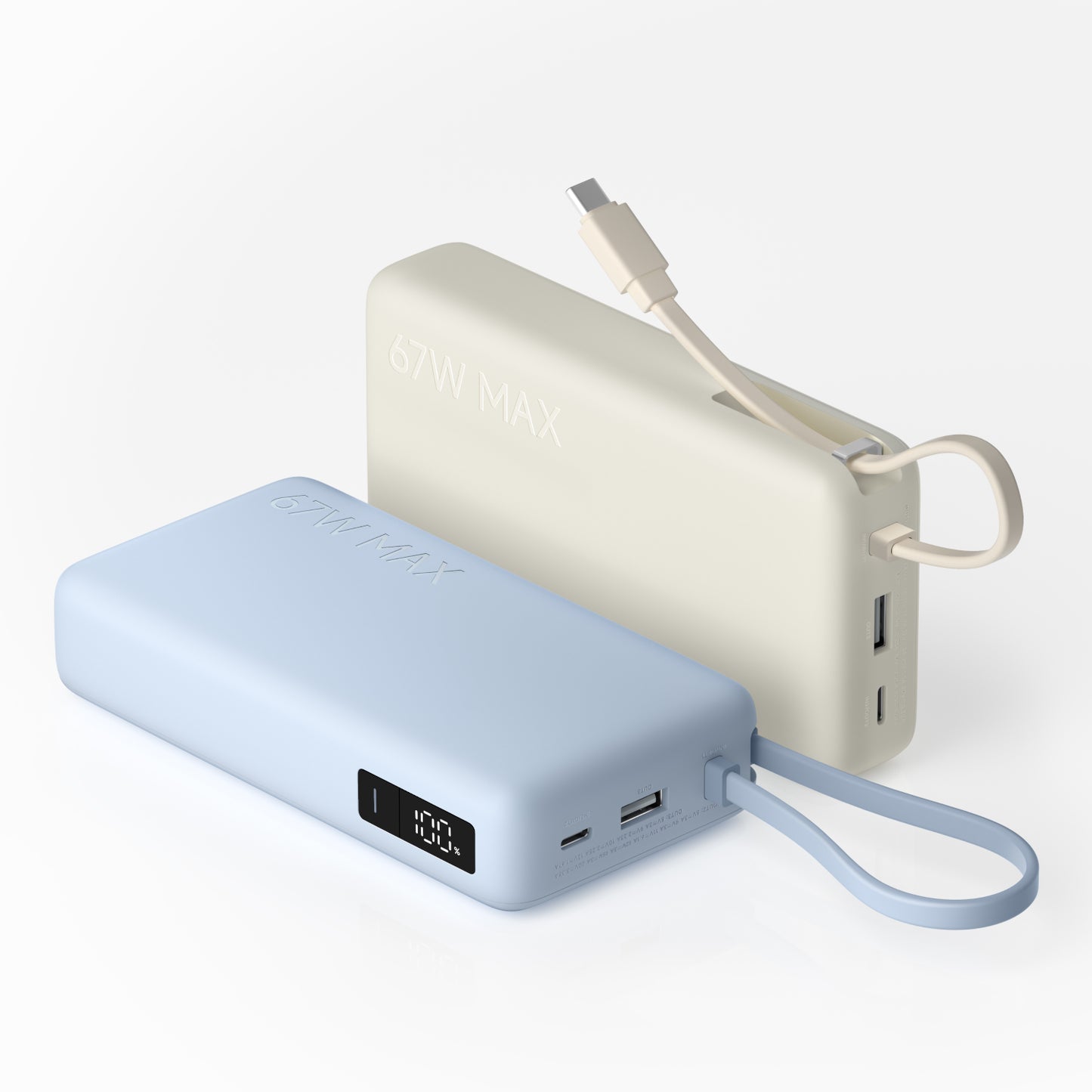 Xiaomi 67W Power Bank 20000mAh (Integrated Cable) - Tan-2