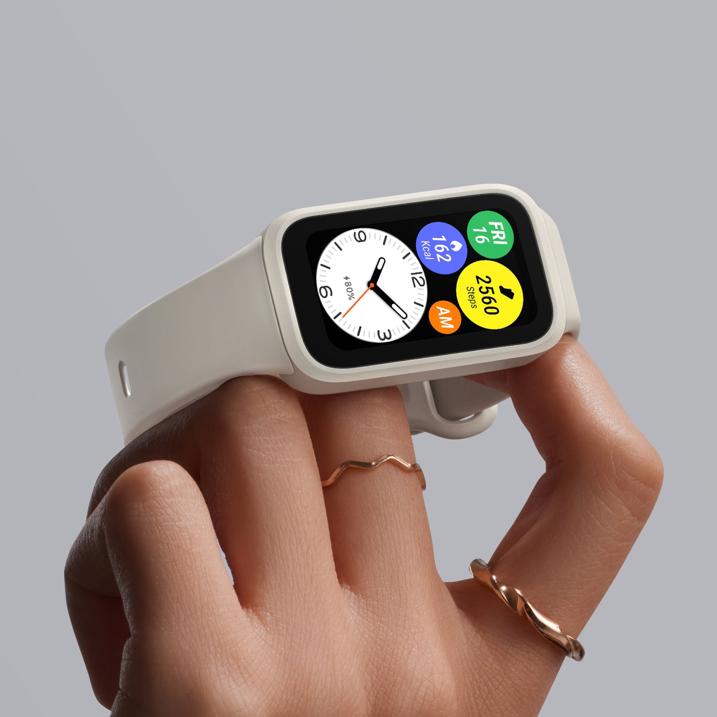 Xiaomi Smart Band 9 Active - Beige White-4