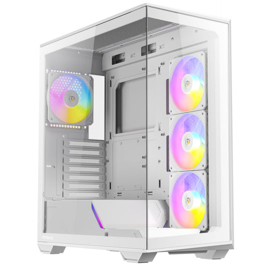 Antec C3 ARGB ATX | Micro-ATX | ITX ARGB Mid-Tower Gaming Chassis – White-0