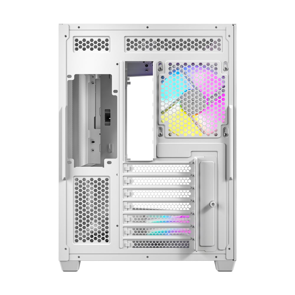 Antec C5 ARGB ATX DUAL Mid Tower Gaming Chassis – White-1