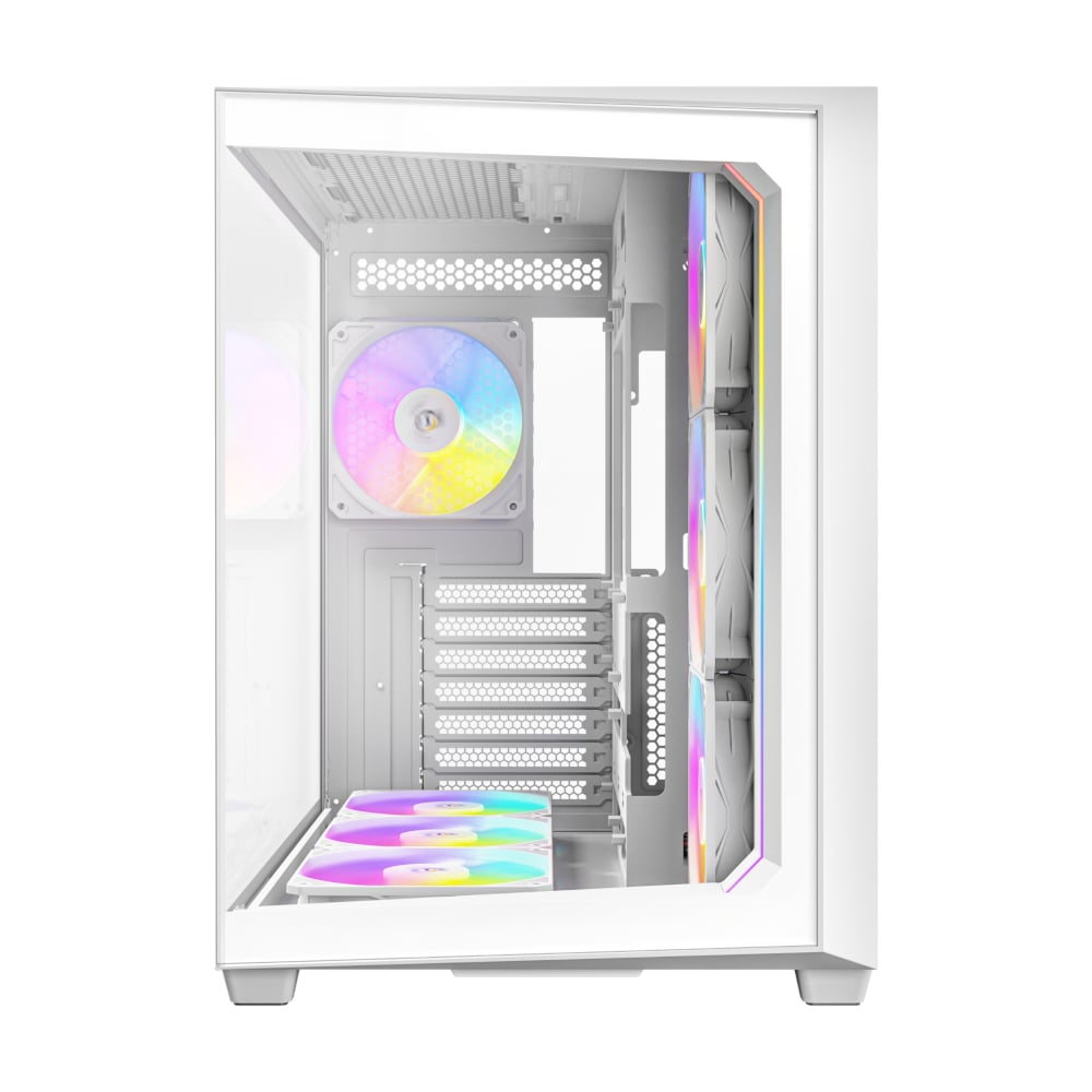 Antec C5 ARGB ATX DUAL Mid Tower Gaming Chassis – White-2