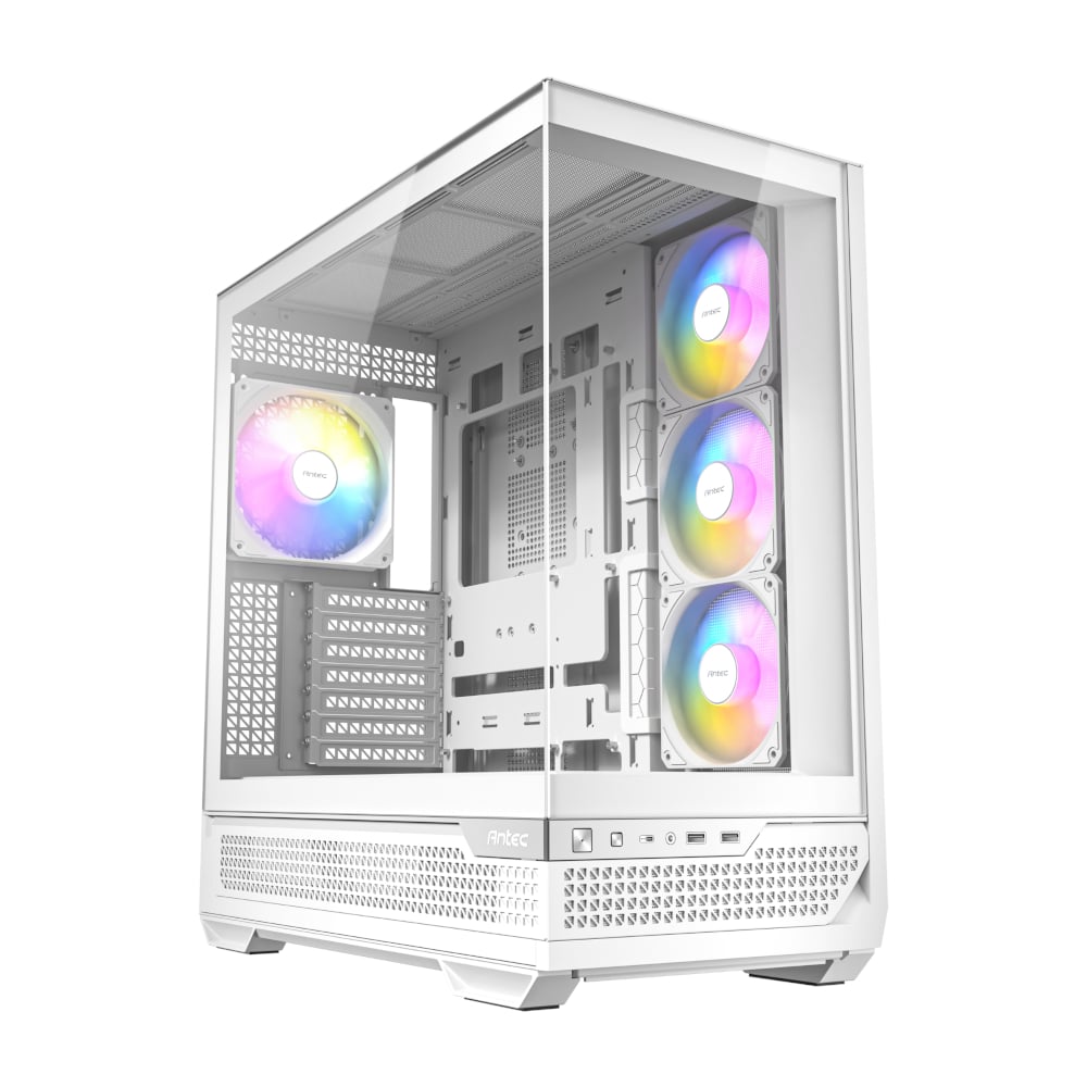 Antec C7 ARGB ATX Mid Tower Gaming Chassis – White-0