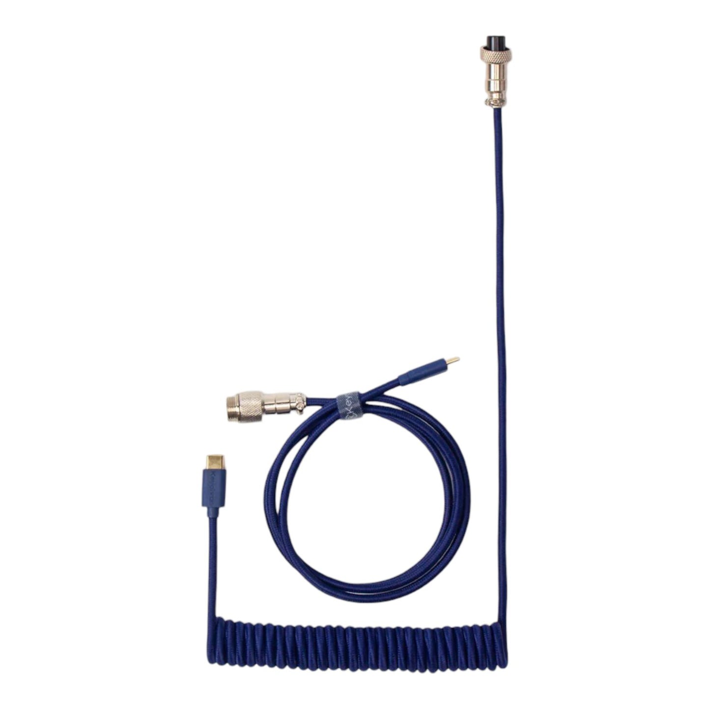 Keychron Coiled Aviator Blue Cable-1