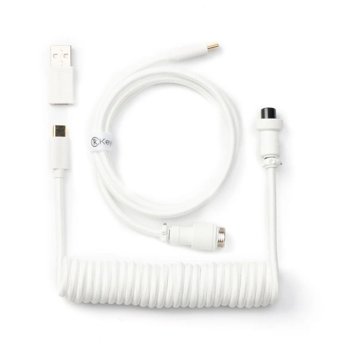 Keychron Coiled Aviator White Cable-1