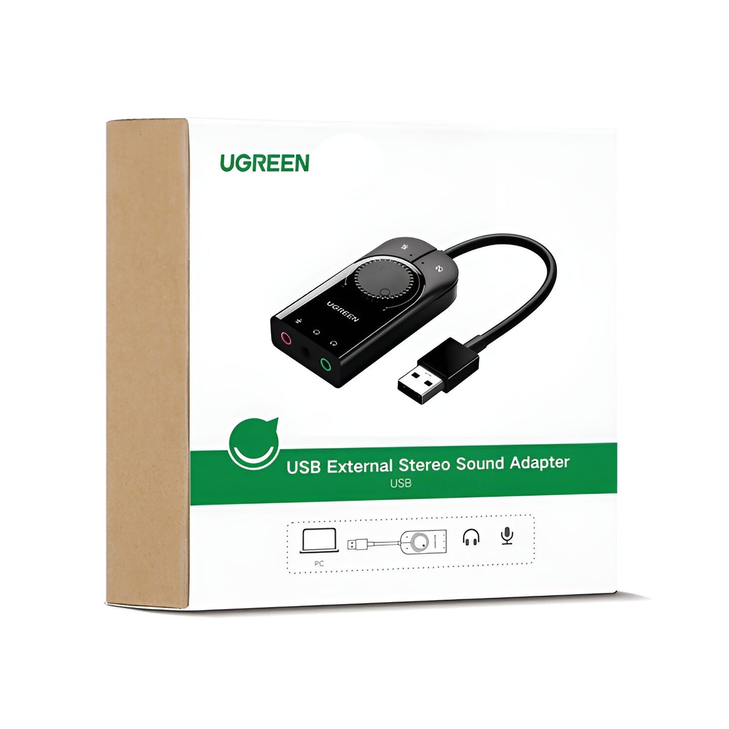 UGREEN CM129-40964 USB-A to 3.5mm External Stereo Sound Adapter - Black-5