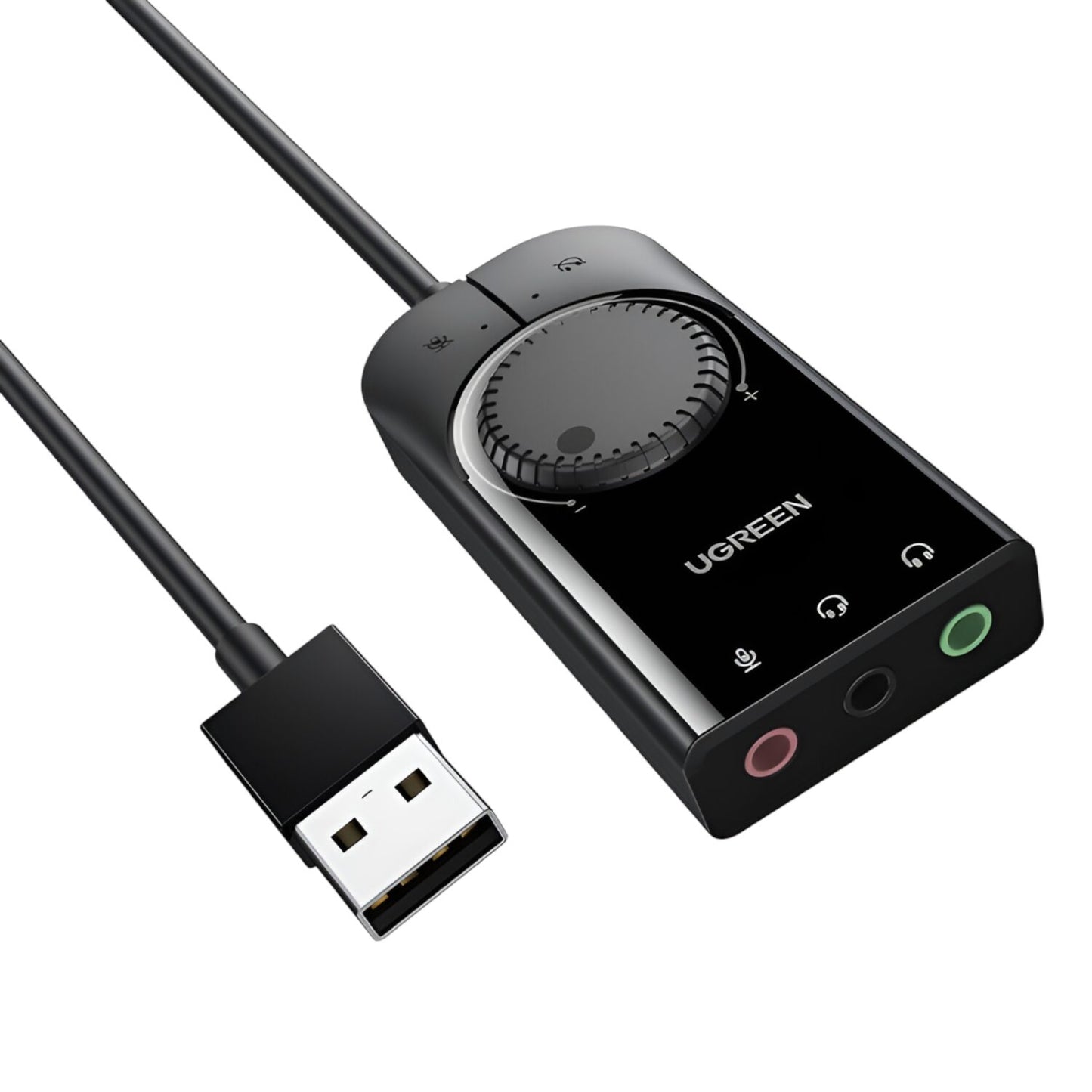 UGREEN CM129-40964 USB-A to 3.5mm External Stereo Sound Adapter - Black-0