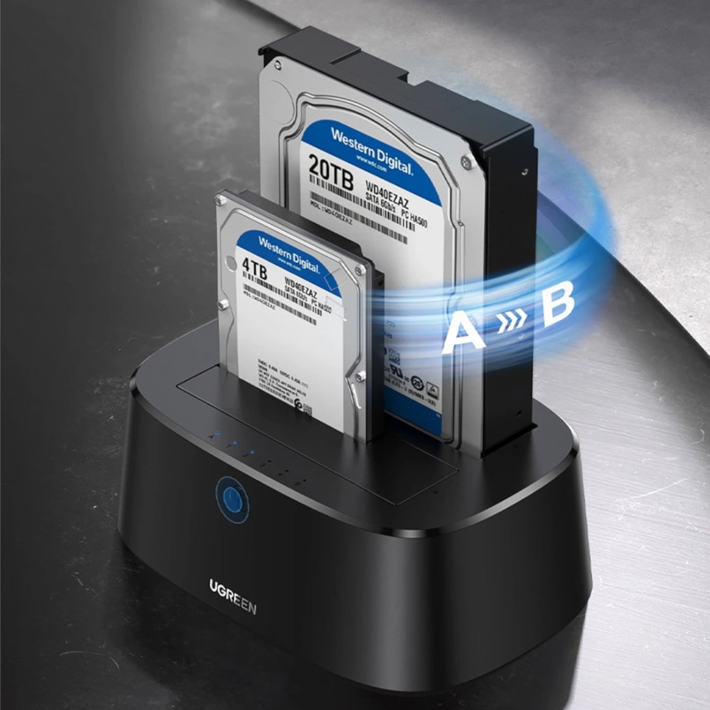 UGreen CM198 3.5/2.5 inch SATA HDD/SDD USB3.0 Docking Station-1