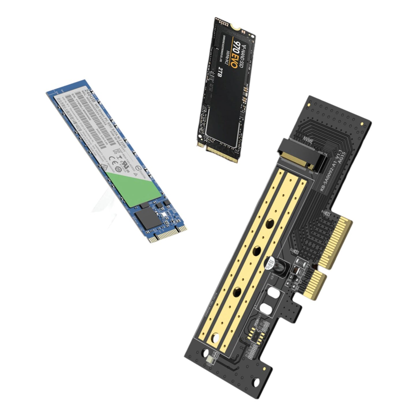 UGREEN CM302 M.2 M/B-Key to PCI-E 3.0 Expansion Card-1
