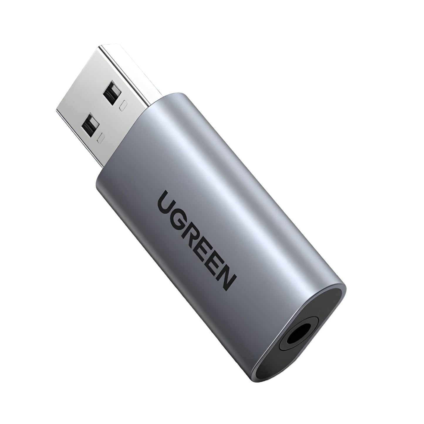 UGREEN CM383-80864 USB-A to 3.5mm Audio Jack External Sound Adapter - Silver-0