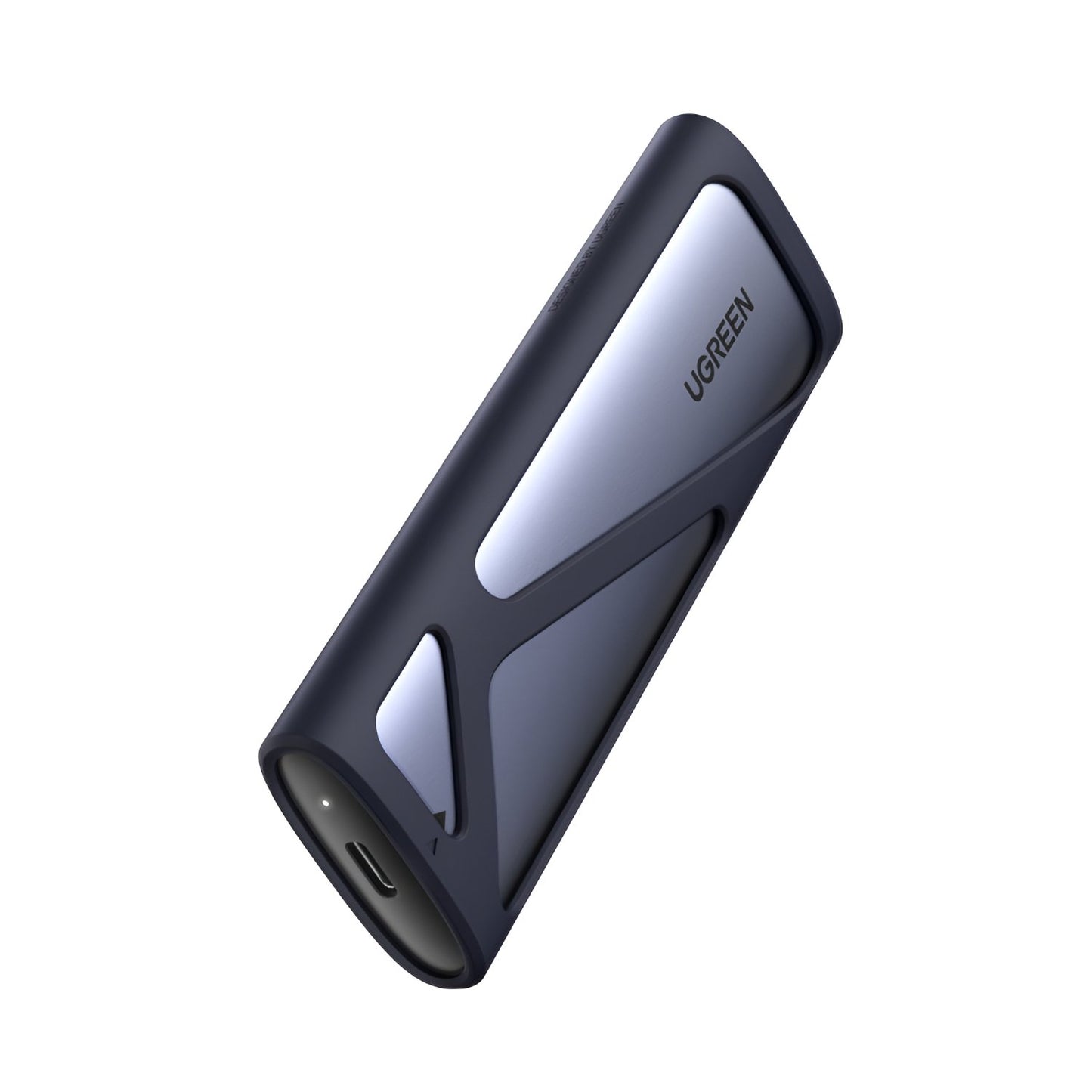 UGREEN CM400-90264 M.2 NVME/SATA SSD Enclosure (10Gbps) - Silver-1