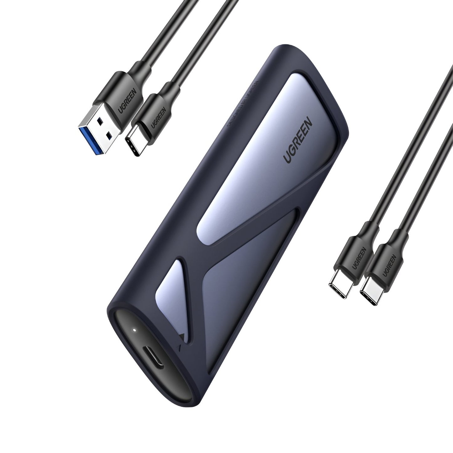 UGREEN CM400-90264 M.2 NVME/SATA SSD Enclosure (10Gbps) - Silver-2