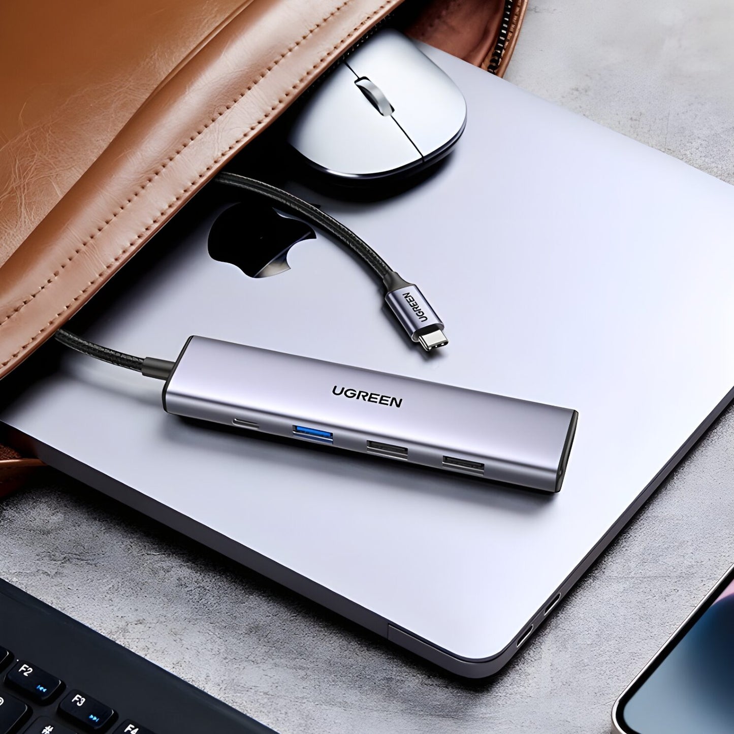 UGREEN Revodok 5-in-1 Type-C Hub | 4K HDMI | Type-C | USB3.0 | USB2.0-4