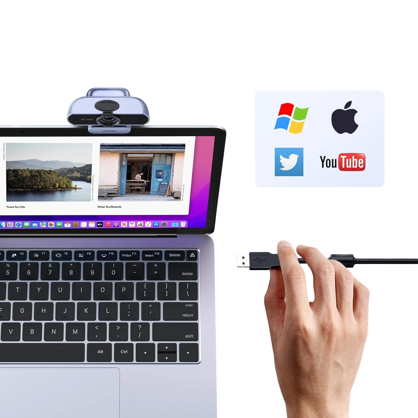 UGreen USB 1080P Webcam 30fps-3
